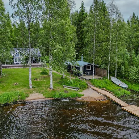 Laehderinne - 2 Bedroom Log Cabin, Private Beach, Wifi & Sauna Сasa de vacaciones *