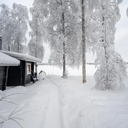 Laehderinne - 2 Bedroom Log Cabin, Private Beach, Wifi & Sauna * Puolanka