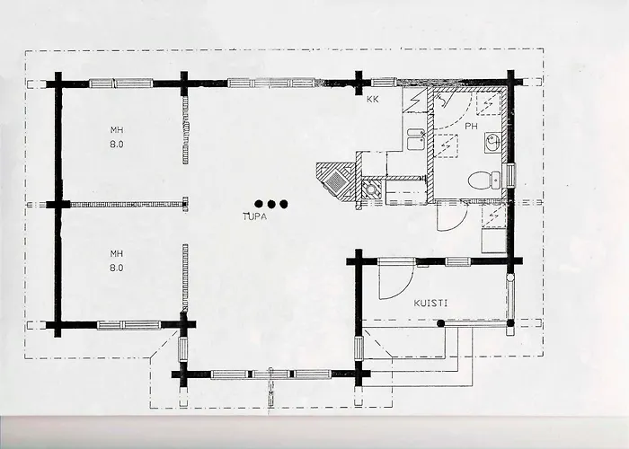 Дом отдыха Laehderinne - 2 Bedroom Log Cabin, Private Beach, Wifi & Sauna *