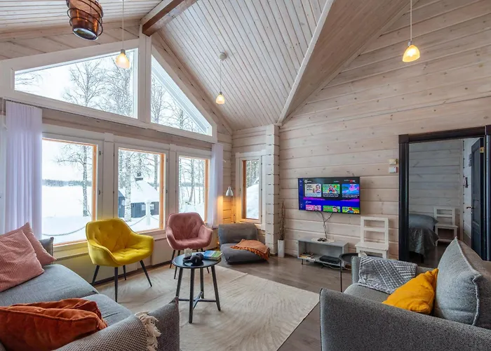 Laehderinne - 2 Bedroom Log Cabin, Private Beach, Wifi & Sauna